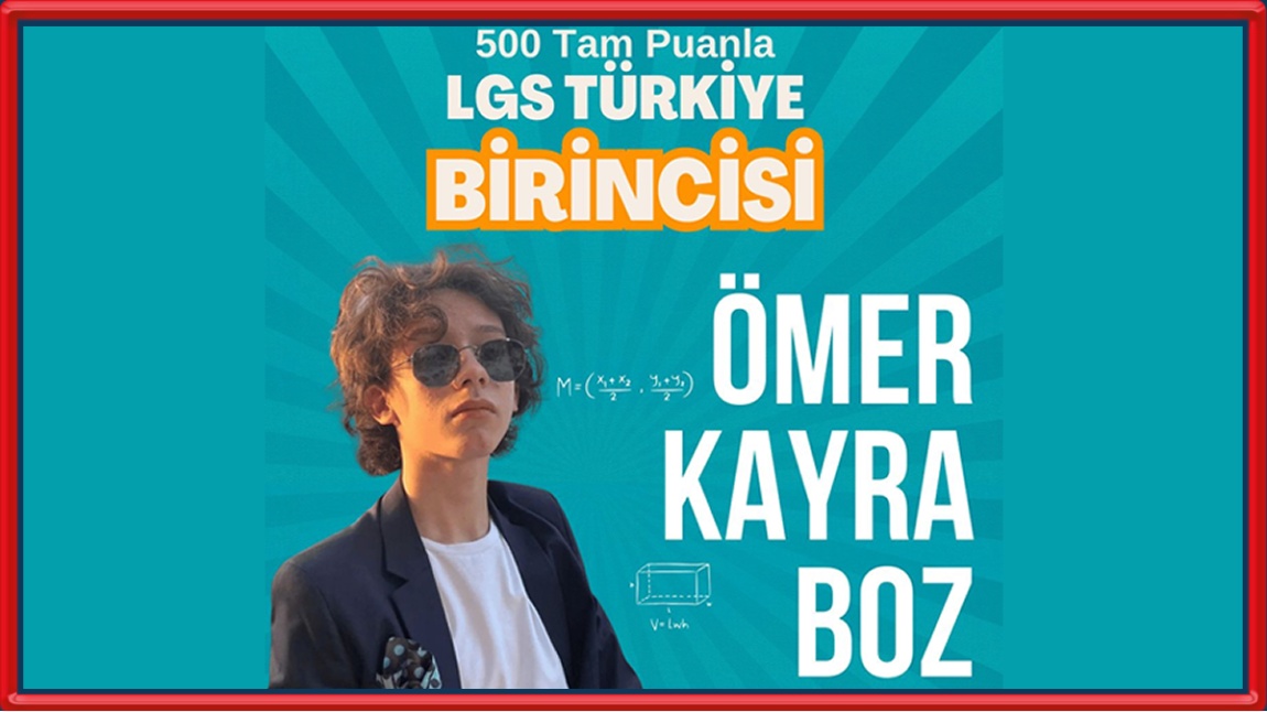 LGS'de Türkiye Birinciliği